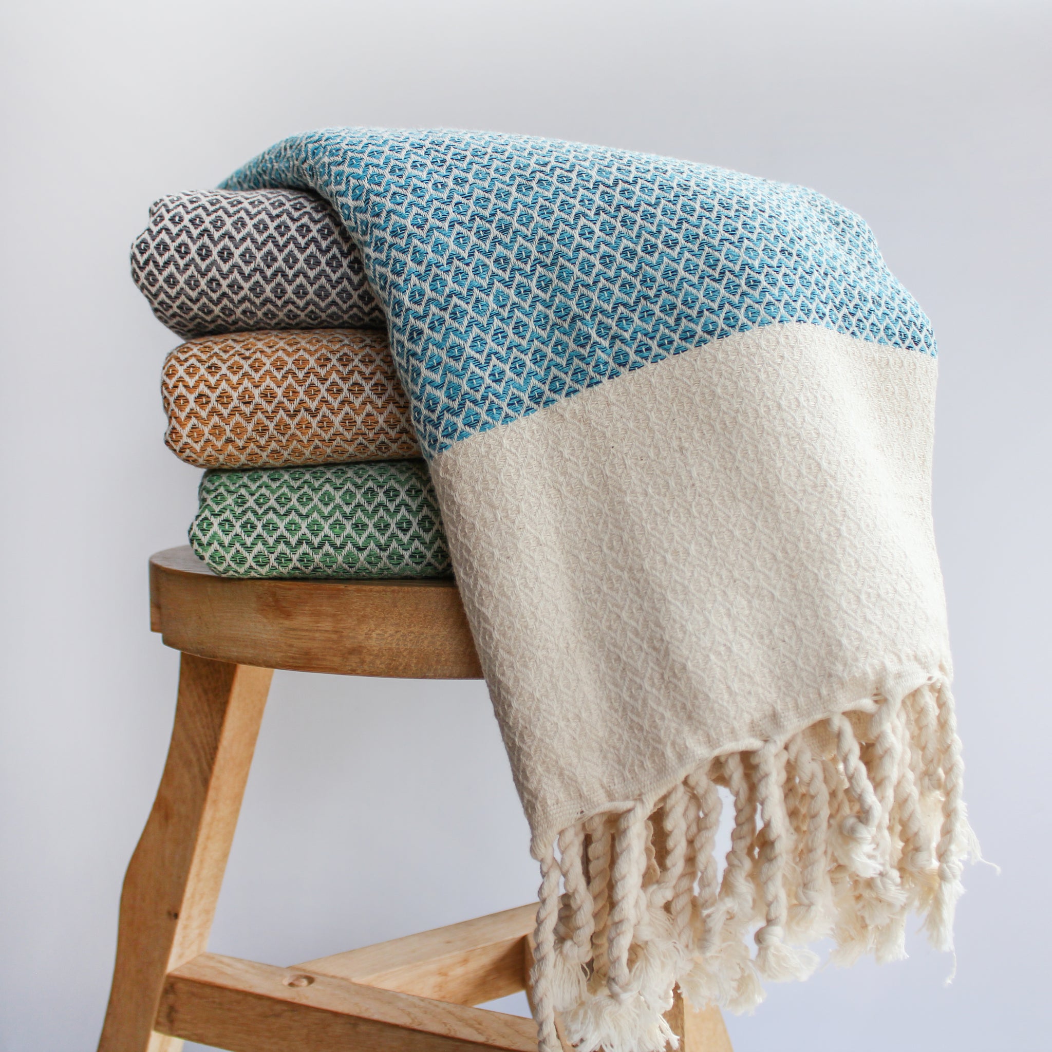 Handwoven Soft Cotton Throw Blanket