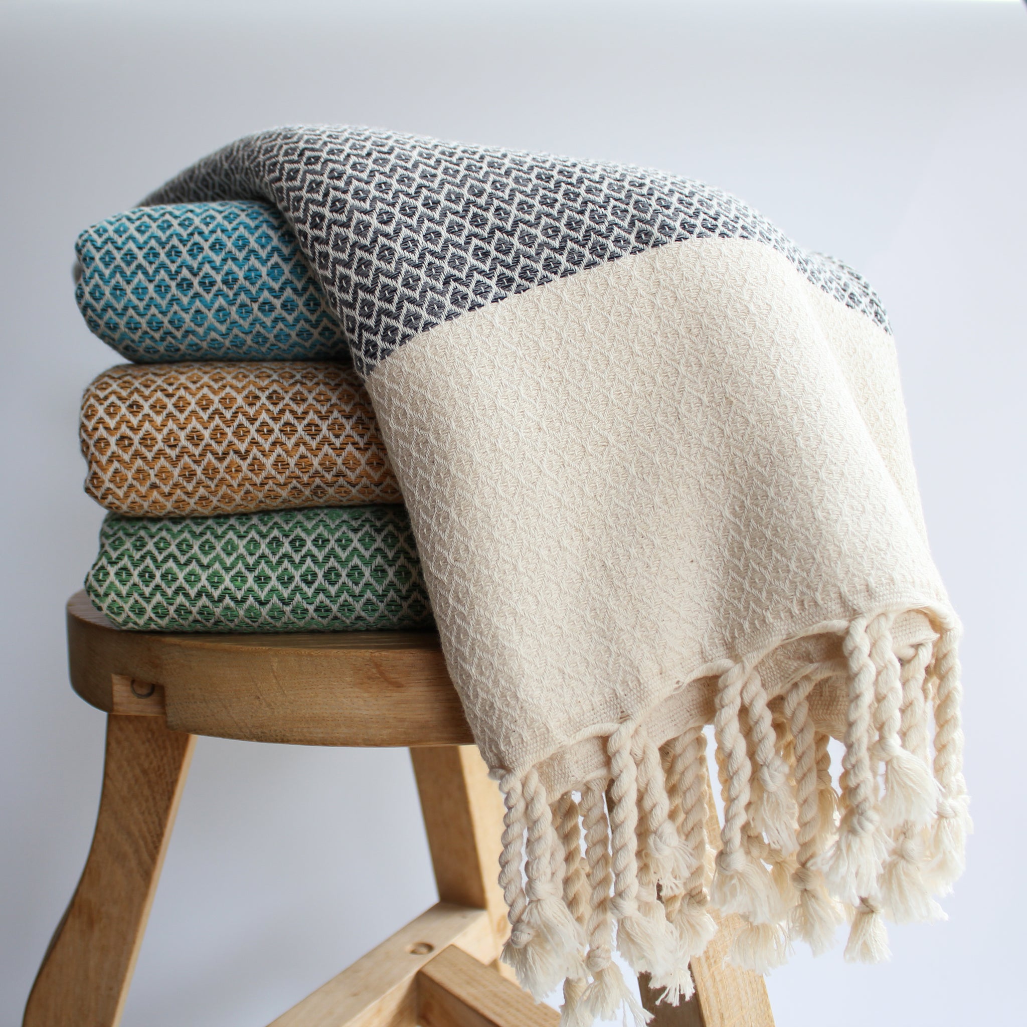 Handwoven Soft Cotton Throw Blanket